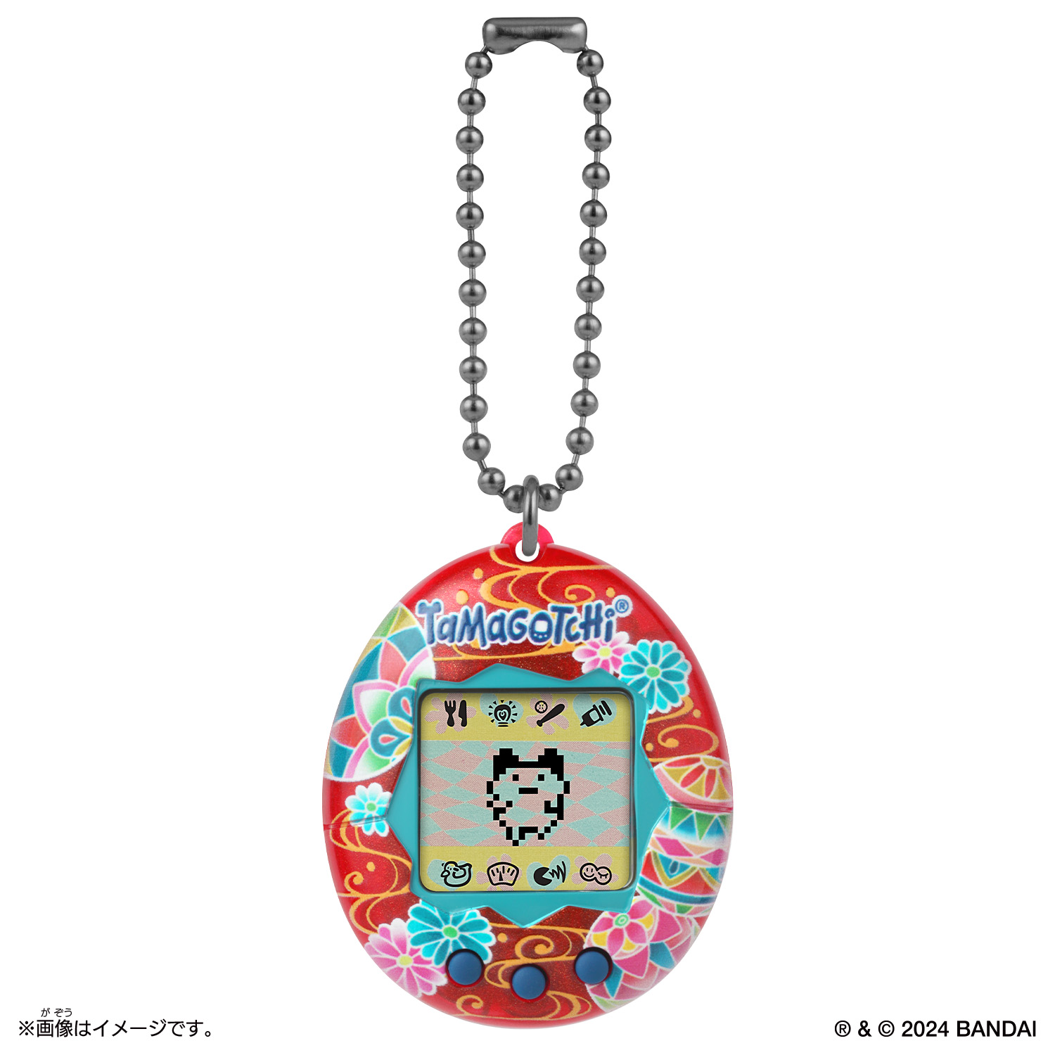 Original Tamagotchi 手まりに流水 inspired by 加賀友禅